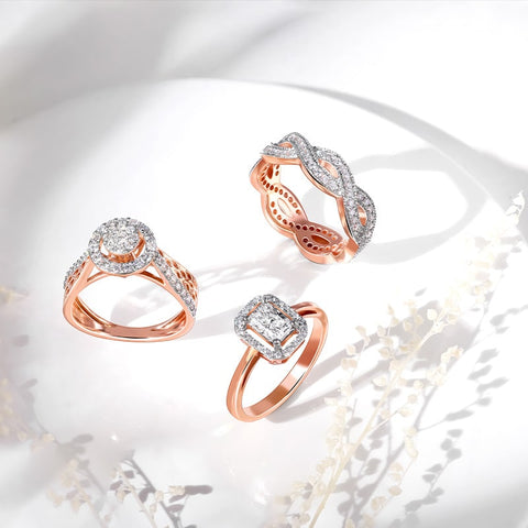 Use shot of our solitaire ring collection