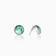 Load image into Gallery viewer, Silver Emerald Cufflinks For Him