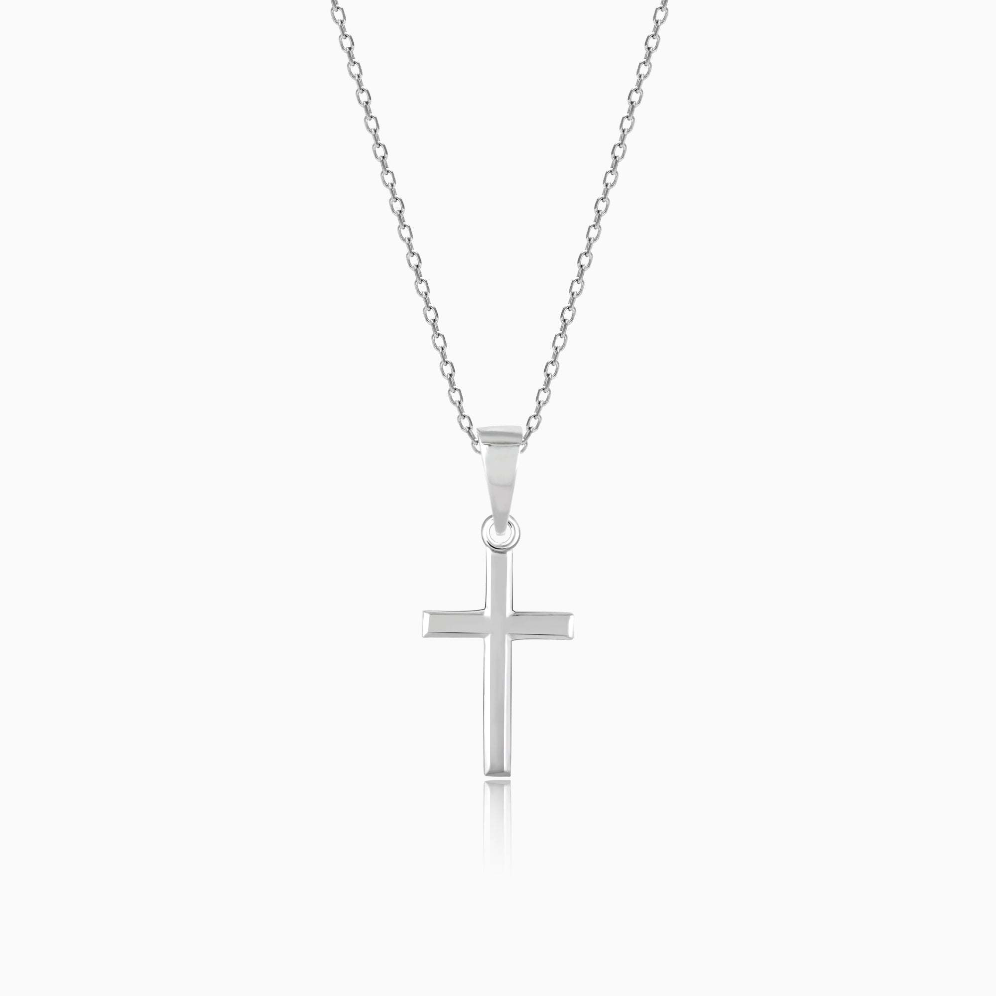 Buy Mens Necklace, Sterling Silver Cross Necklace Silver Pendants Men, Cross  Necklace Men, Silver Crucifix Pendant Chain by Twistedpendant Online in  India - Etsy