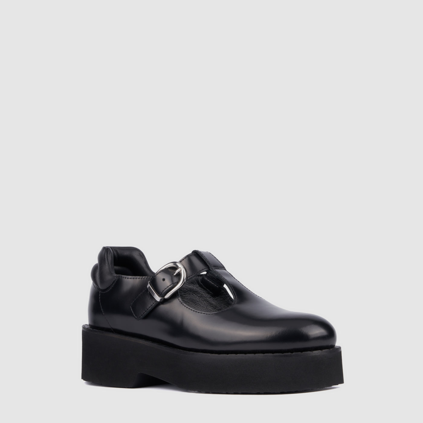 Ace Mini - Croc-Embossed Leather Black