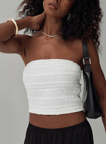 Princess Polly Lelande Tube Top In White