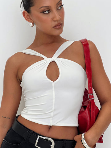 Shop Princess Polly Lower Impact Lugo Top In White