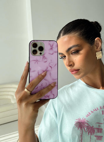 Shop Princess Polly Love Is Alive Iphone Case In Pink