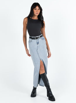 New: AP Teen Ombré Denim Maxi Skirt See more skirt options at AliPicks.com  #APTeen