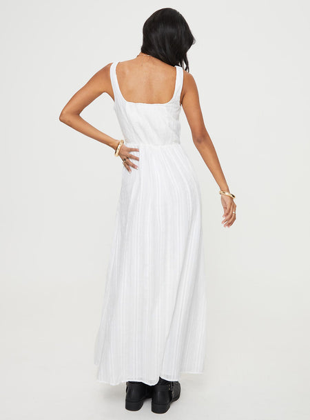 FOREVER MAXI TANK DRESS- WHITE