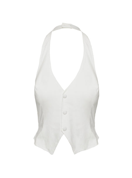 Change It Up Strapless Top White