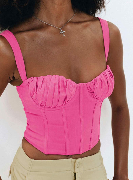 Pamola Strapless Top Slate