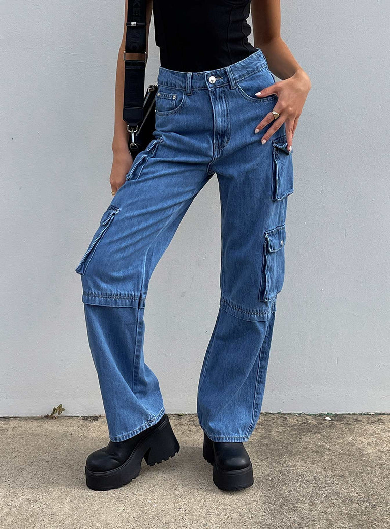 Darla Cargo Denim Jeans