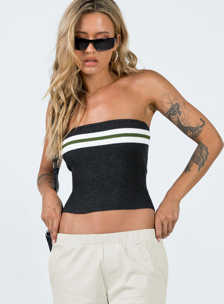 frenchaube - Buffy Sleeveless Pad Shirring Summer Tube Top