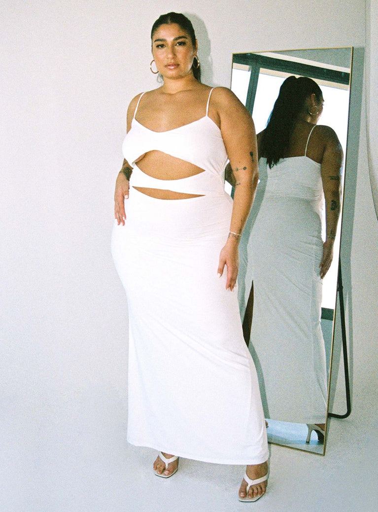 Maci Maxi Dress White Curve