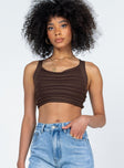 Crop top  50% viscose 28% polyester 22% nylon  Knit material  Wide shoulder straps  Twisted bust  Good stretch  Unlined 