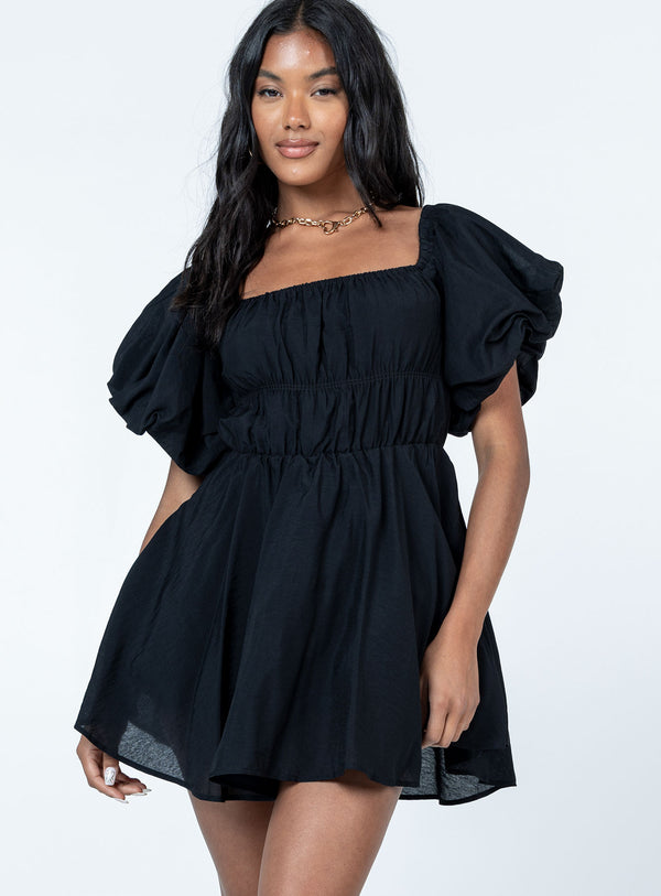 Halton Mini Dress Black