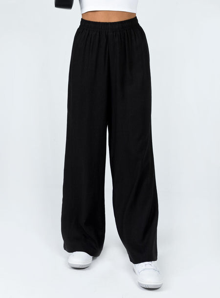 Parklea Linen Blend Pants Black