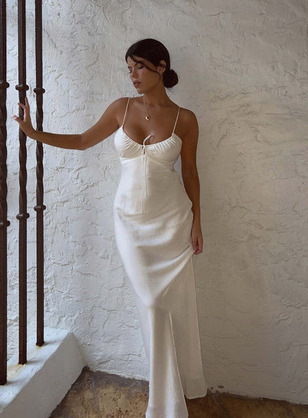 Satin Mini Bridesmaid Dress Moonshine  White slip dress, Satin slip dress, White  mini dress outfit