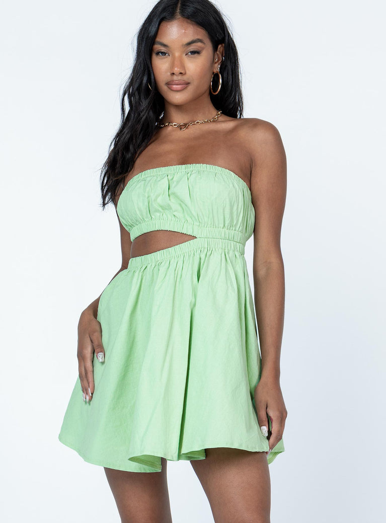 Karen Mini Dress Sage Green