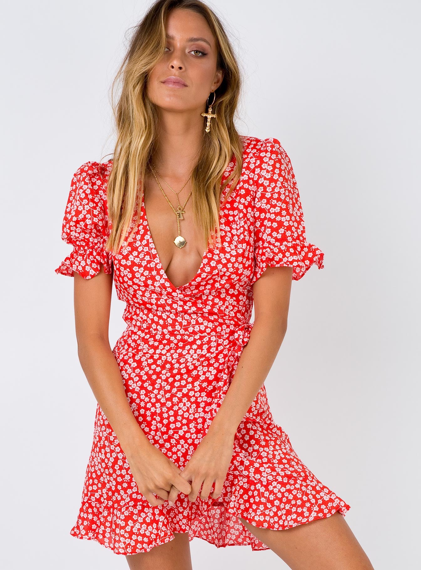 red princess polly dress