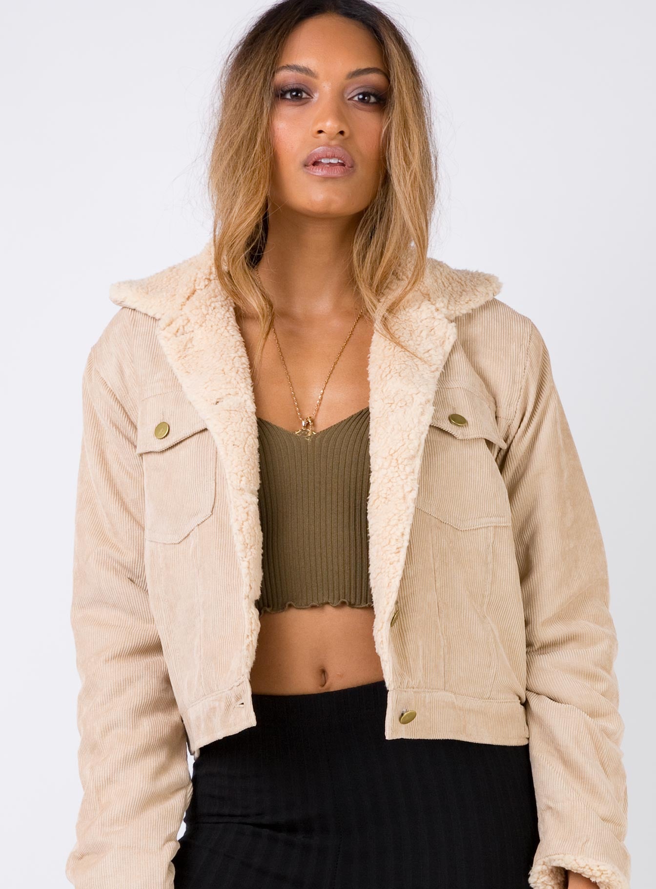 princess polly cord jacket