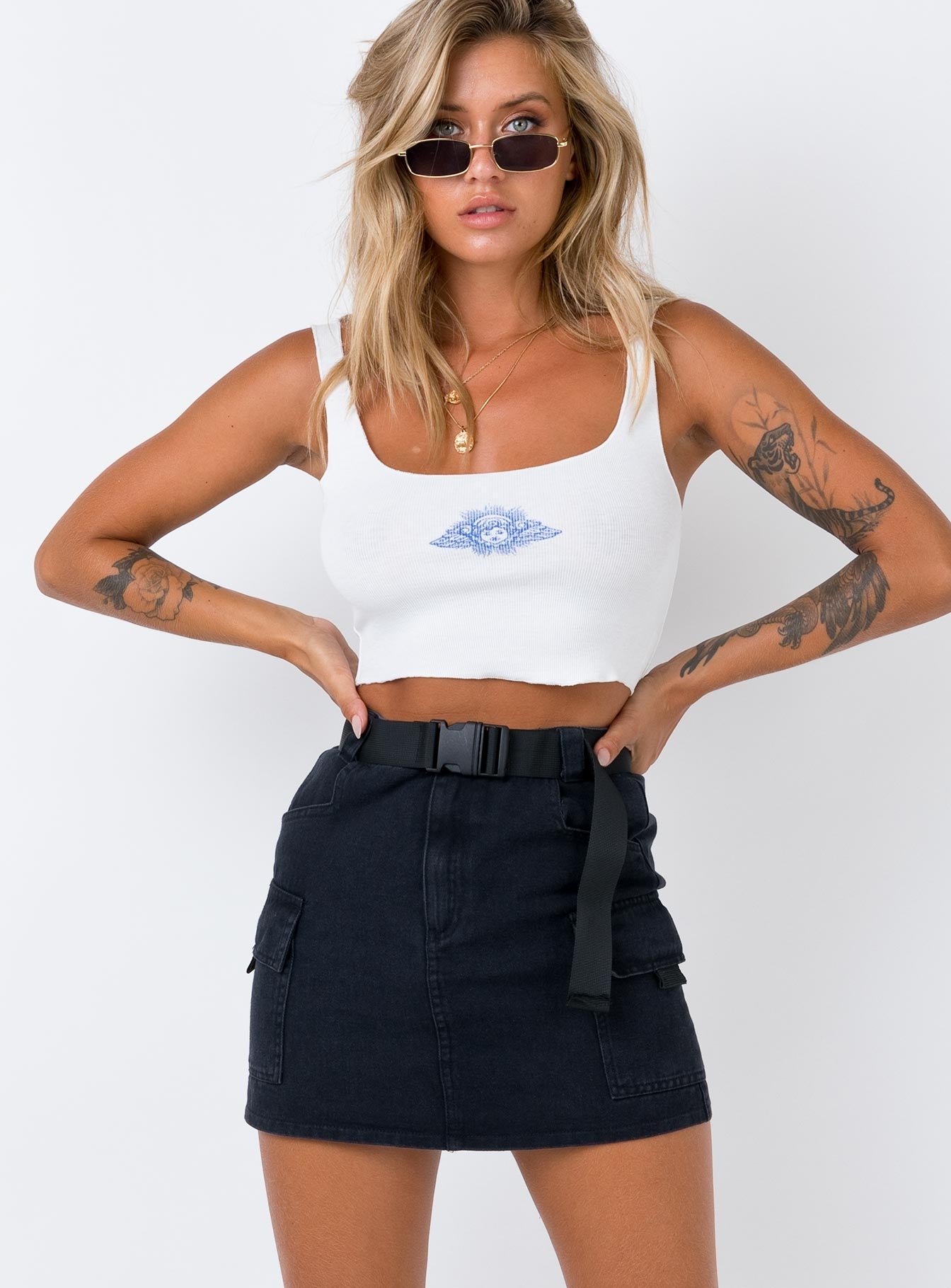 princess polly denim skirt