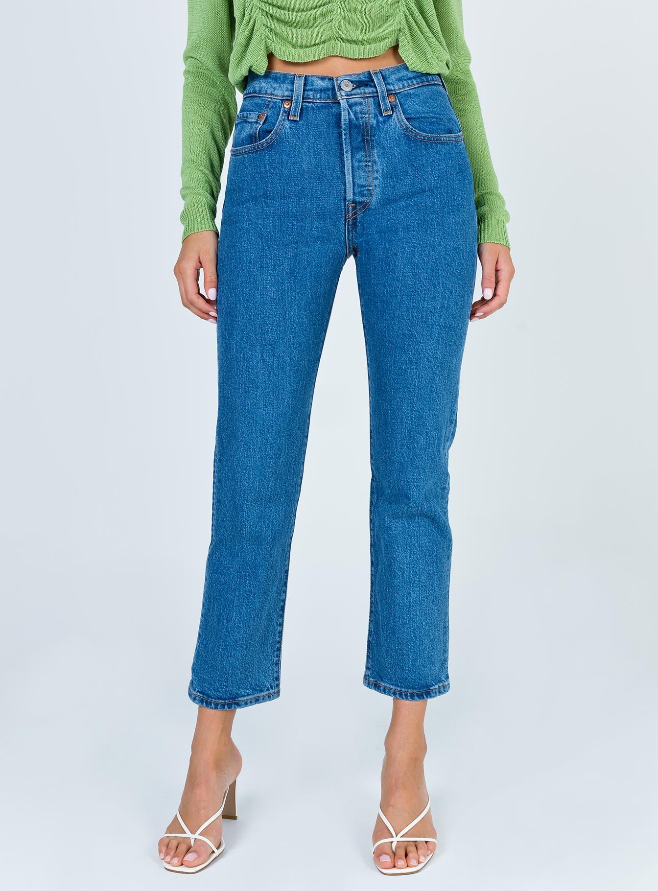 levis 501 crop jive stonewash