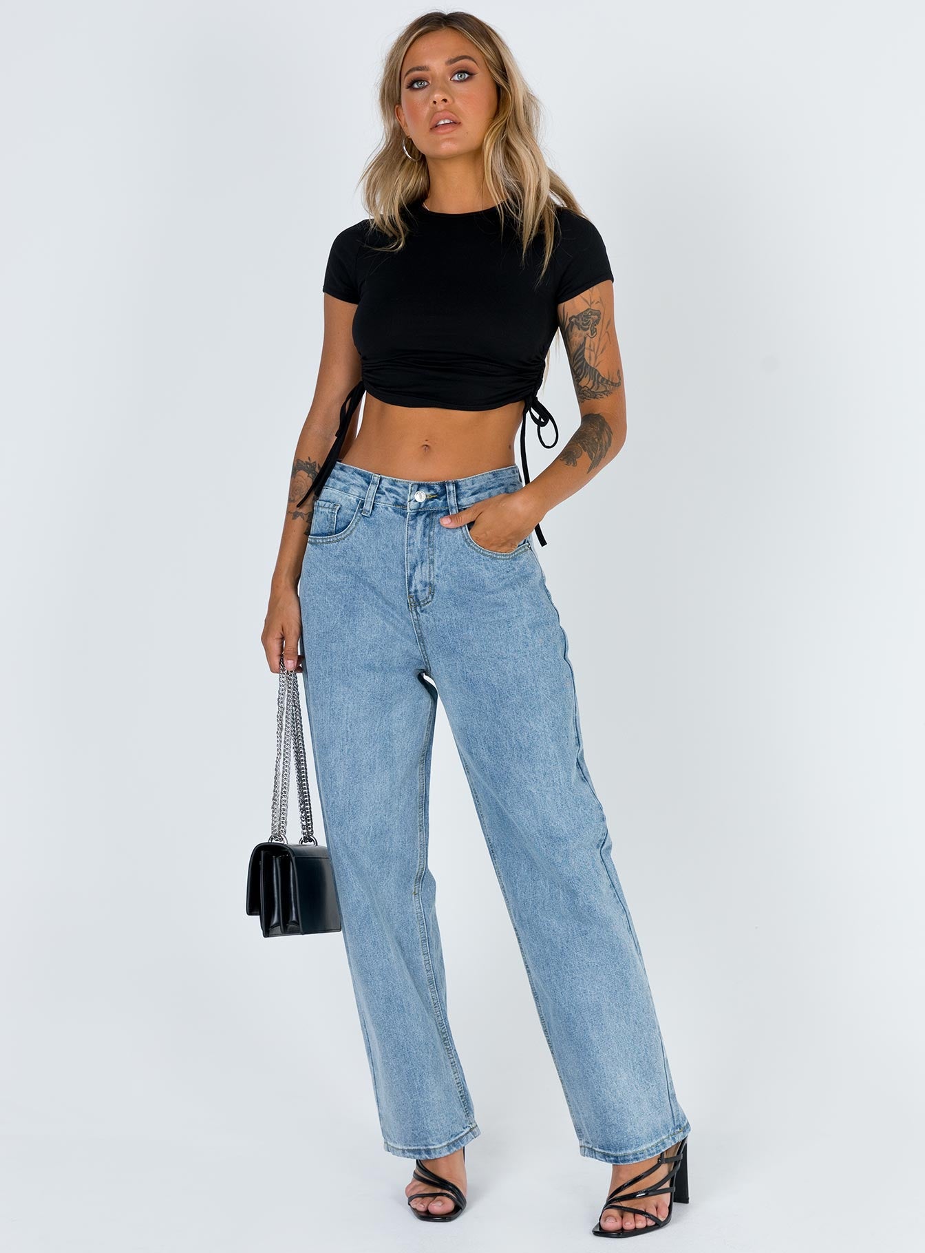 dark ankle jeans