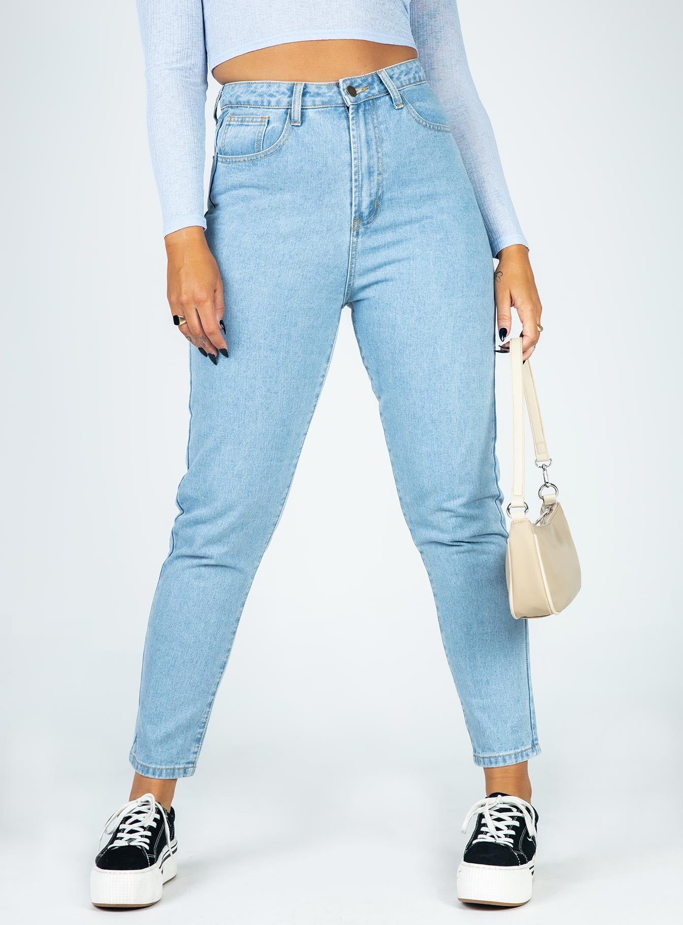 light wash jeans with holes