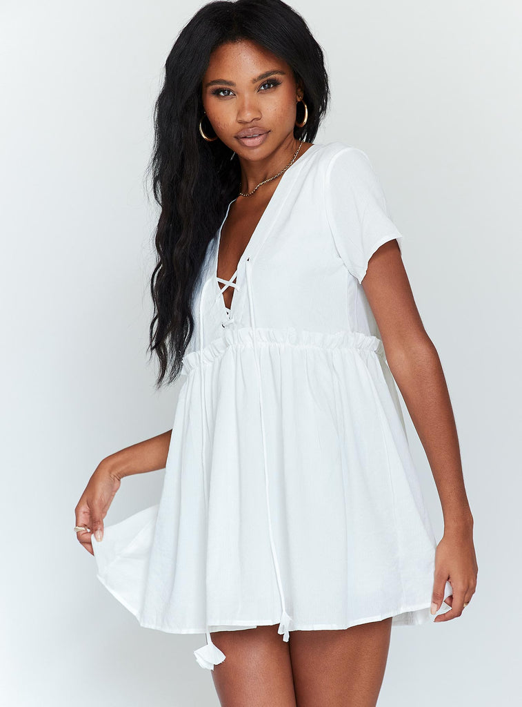 Maritimo Mini Dress White