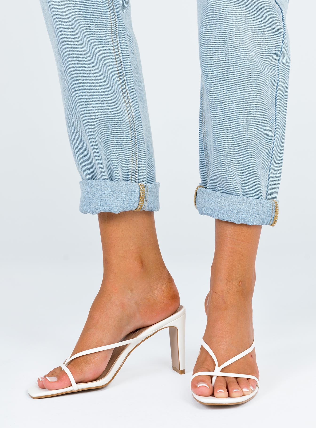 billini white heels