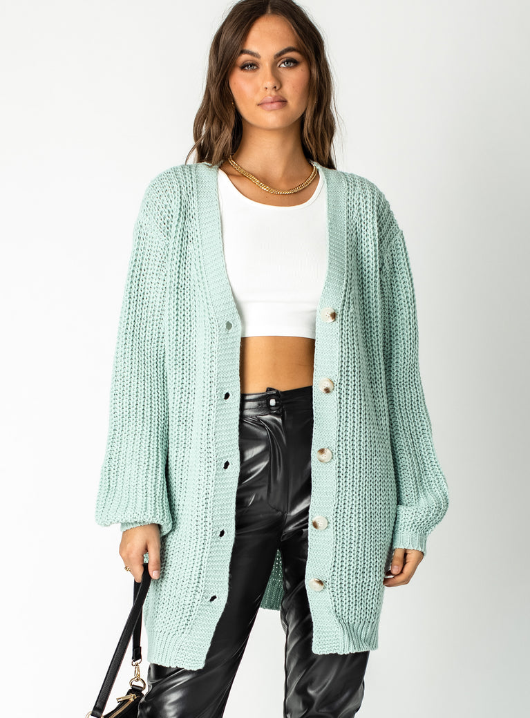 Renera Oversized Cardigan Green