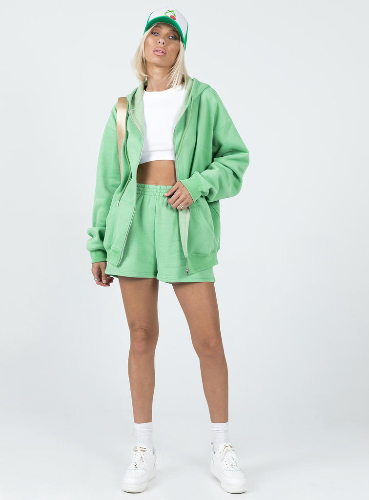 Hoda Zip Up Jacket Green