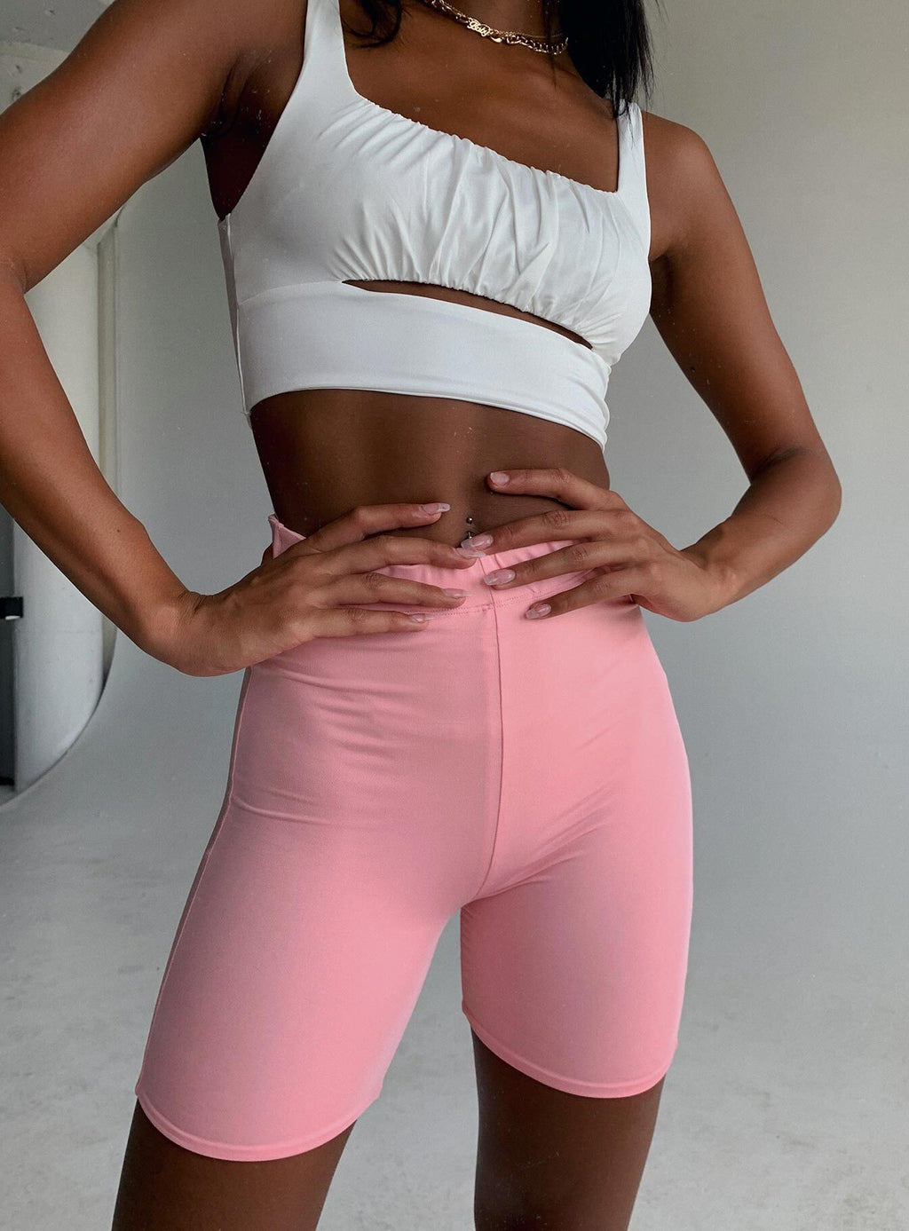 pink biker short