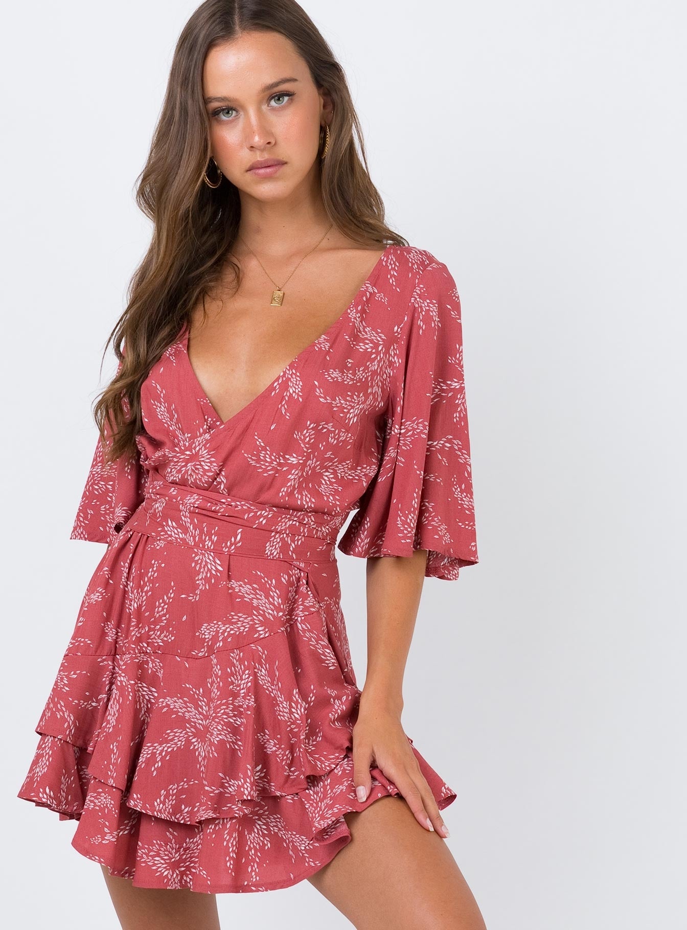 oh polly pink playsuit