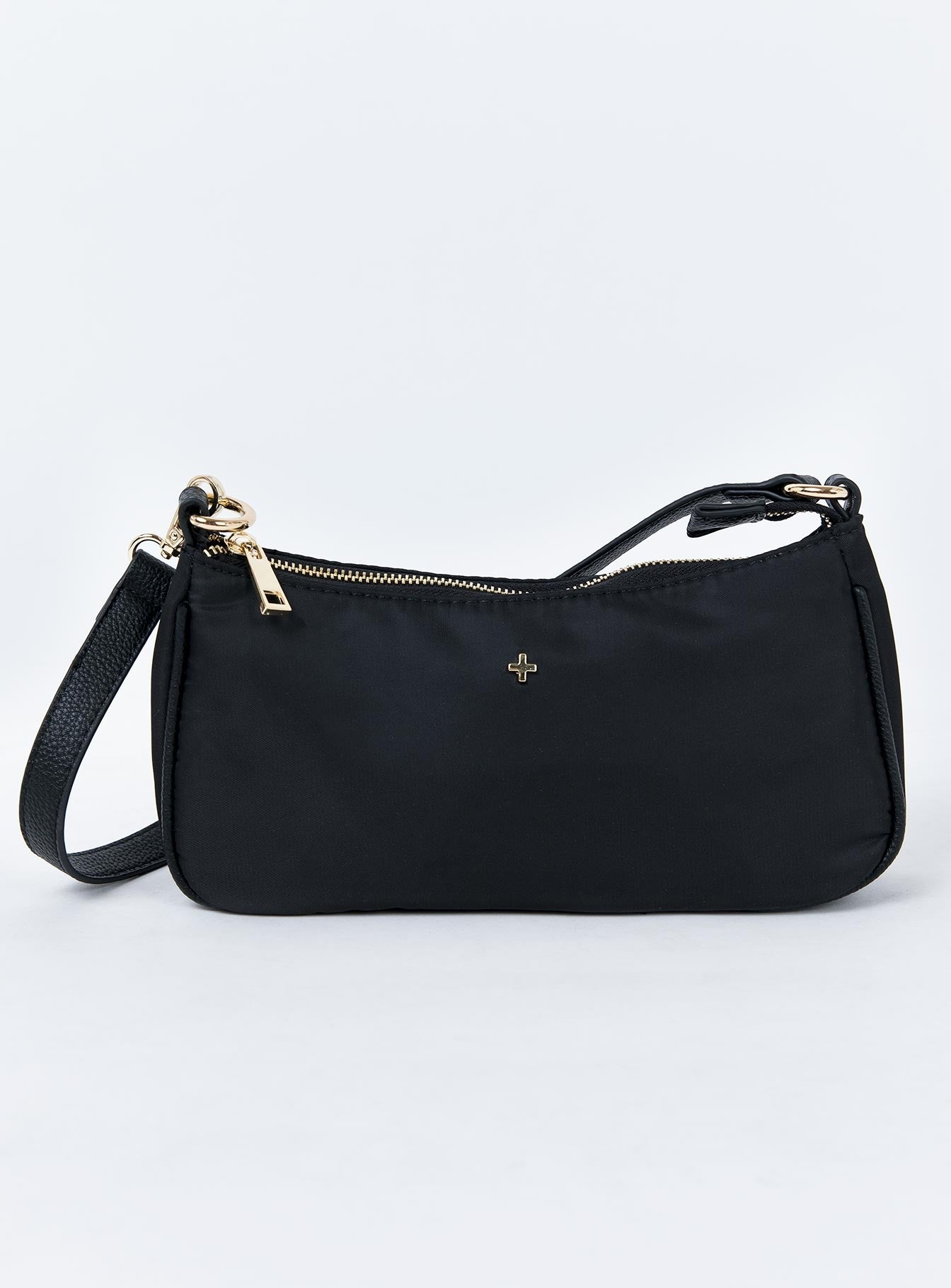 black nylon bag