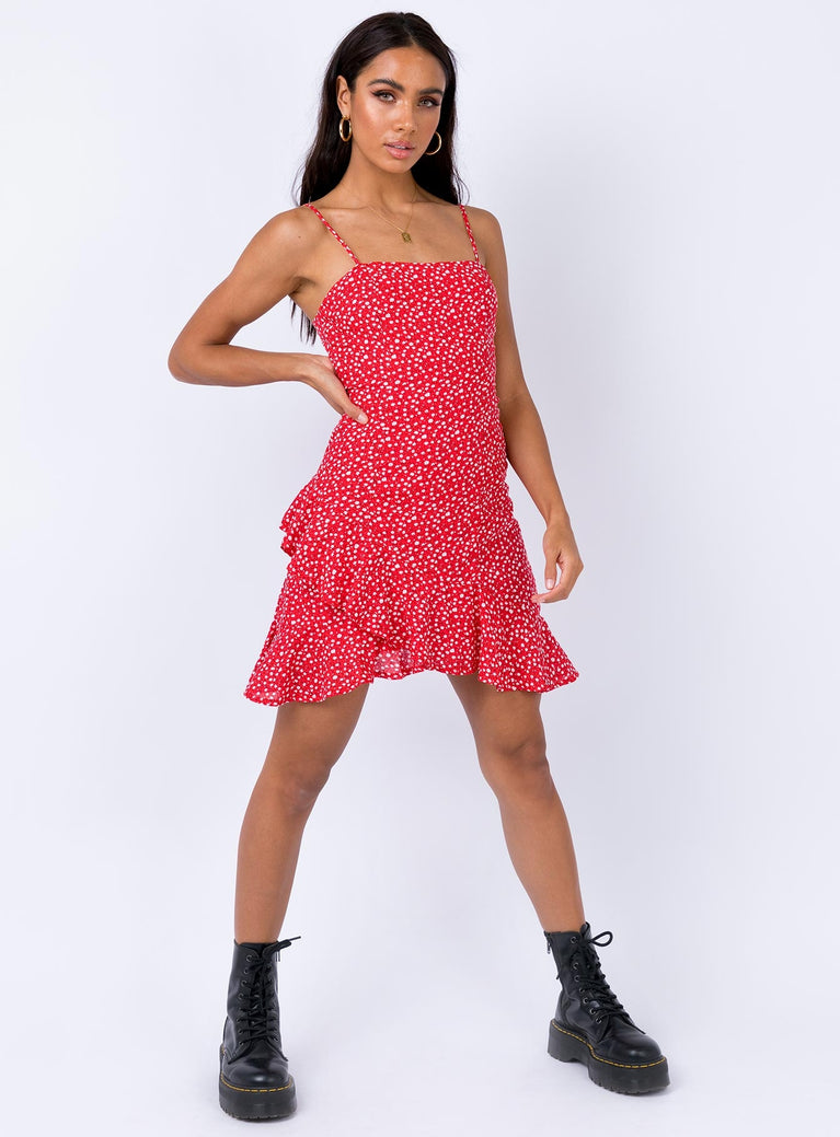 Grasby Mini Dress Red