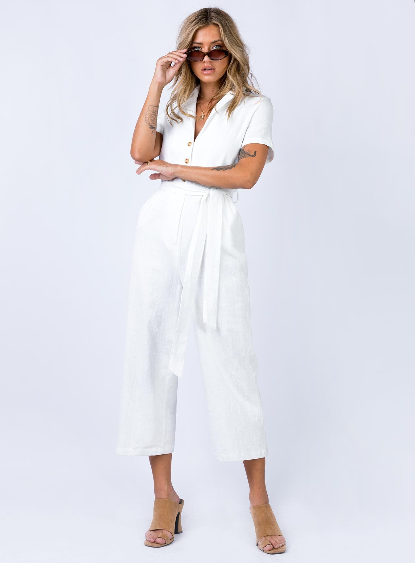 princess polly white jumpsuit