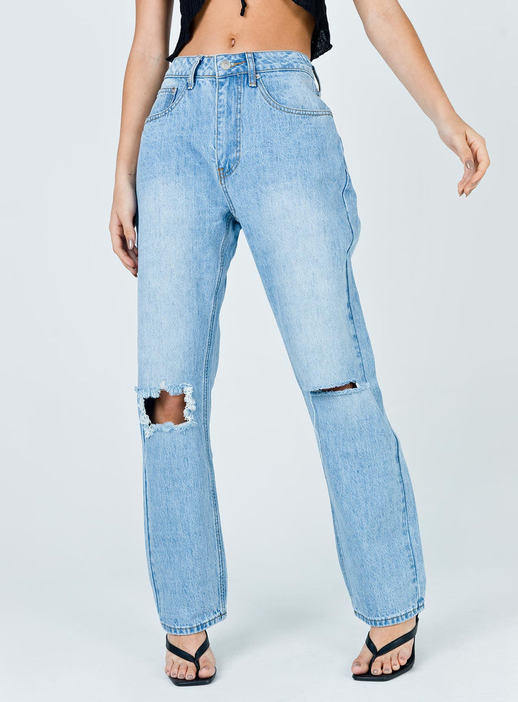 Fairmount Straight Leg Jean Light Wash Denim Eco