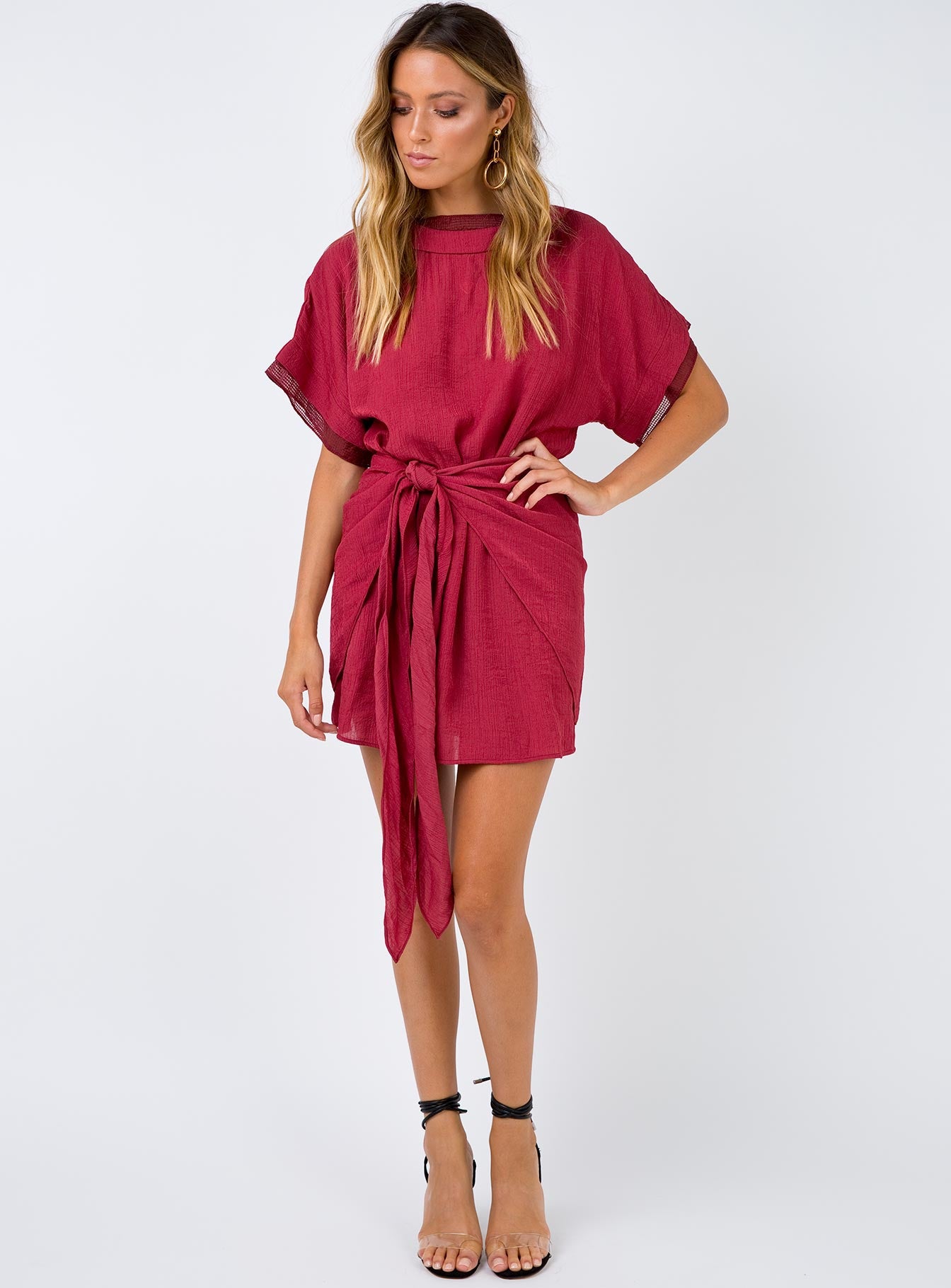 Princess Polly Red Wrap Dress Discount, 51% OFF | espirituviajero.com
