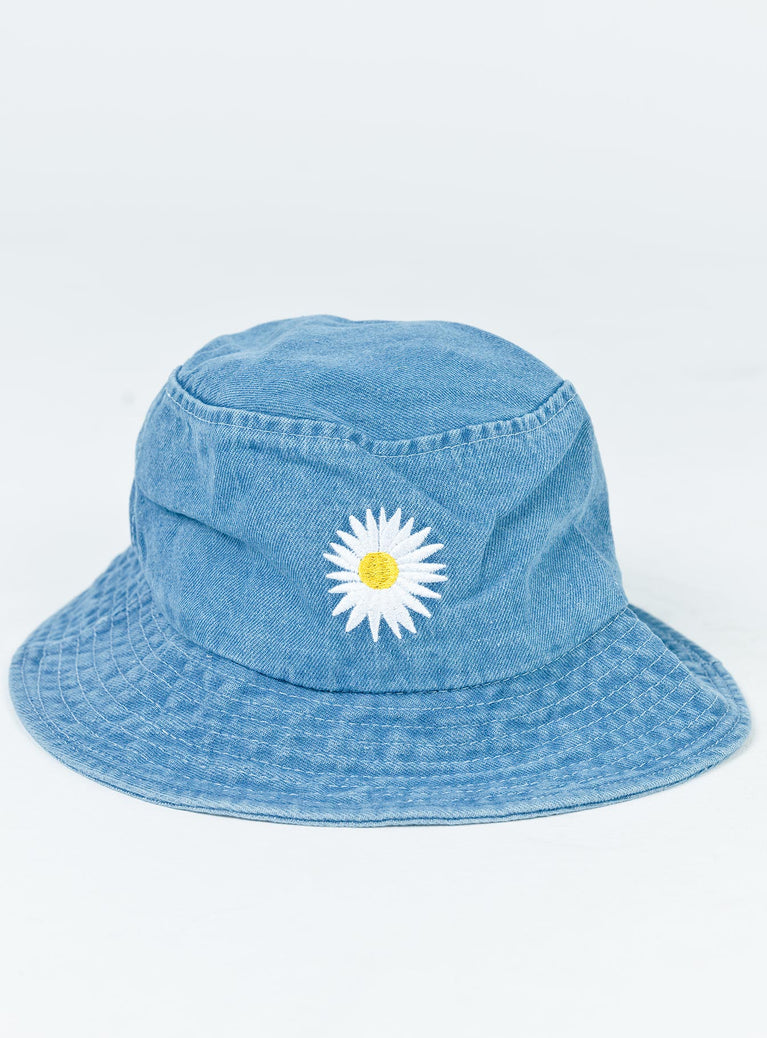 denim daisy bucket hat