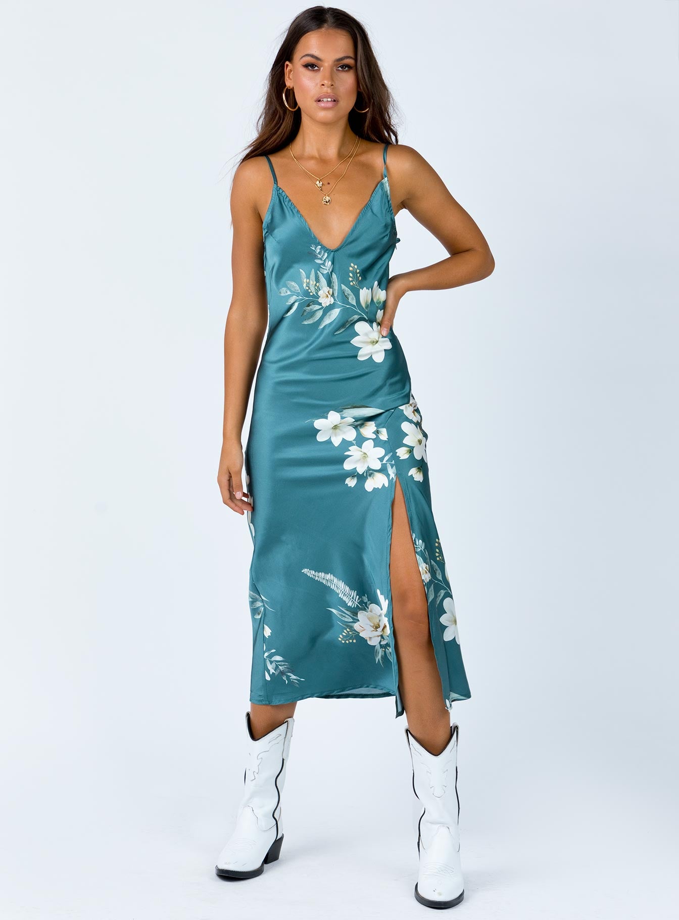 maxi dress sage