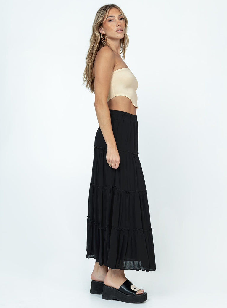 Miriah Maxi Skirt Black