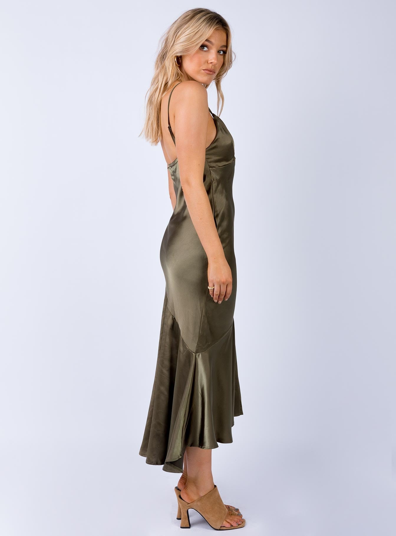 khaki maxi