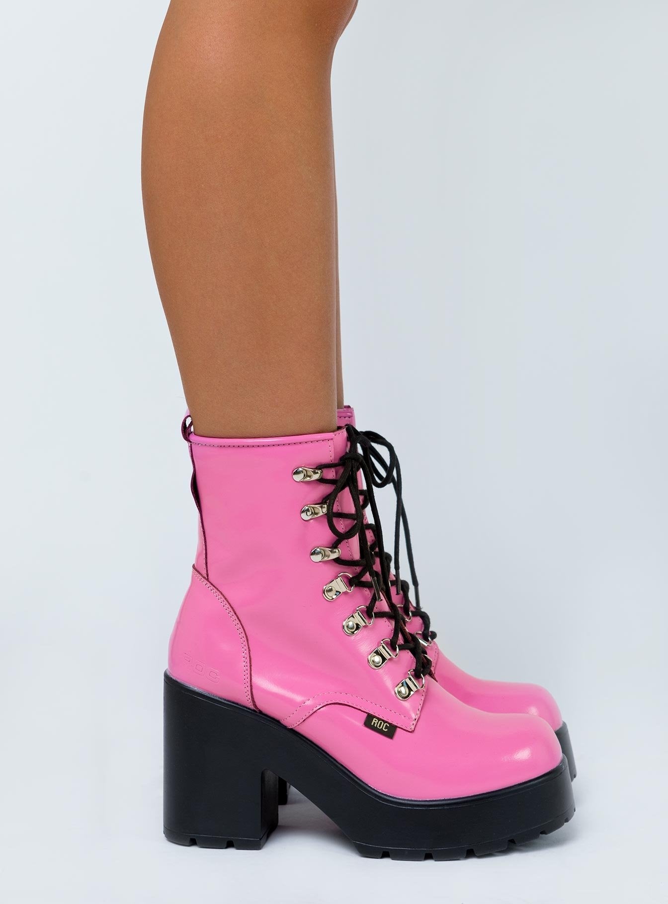 pink in boots