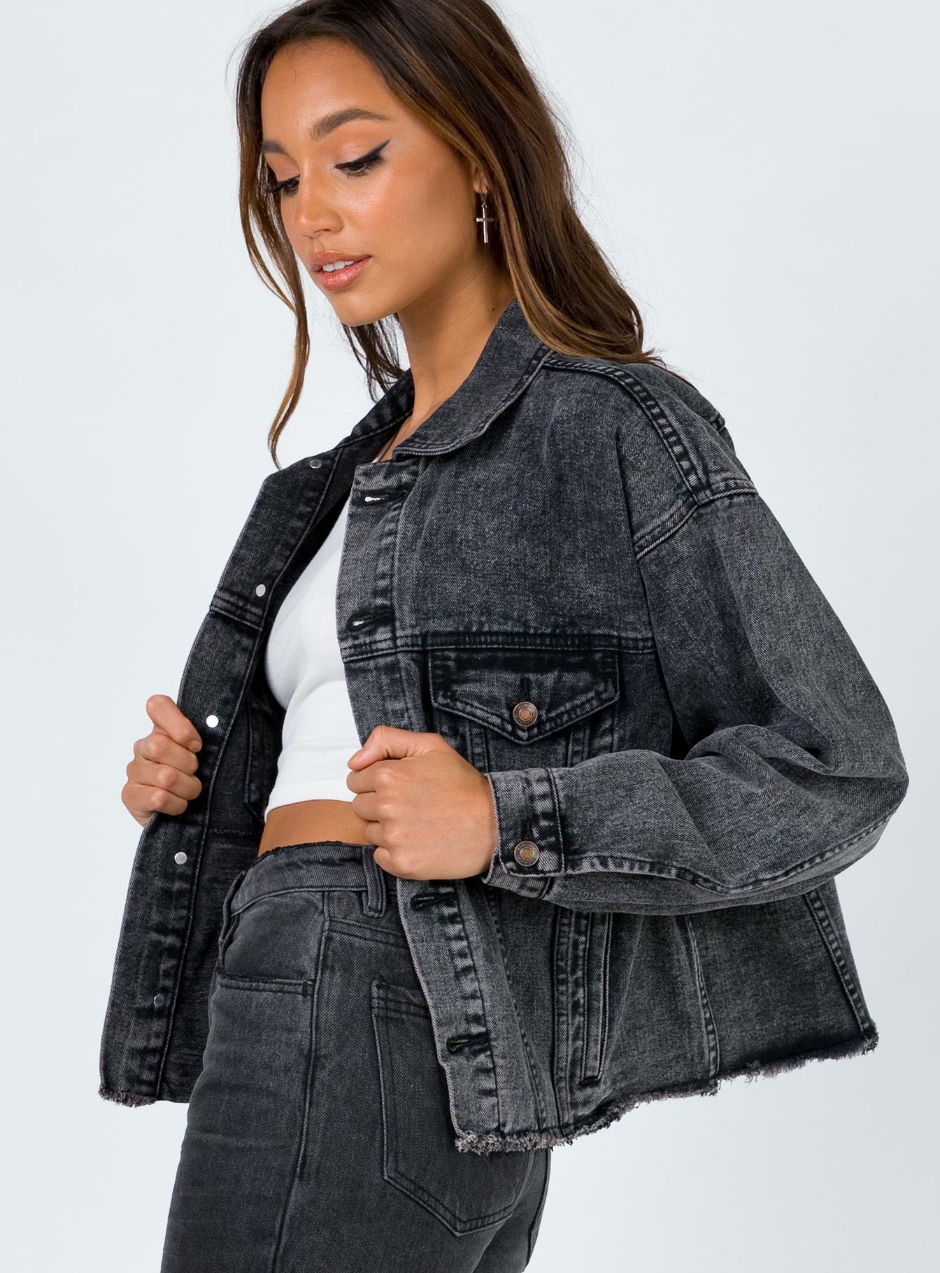 princess polly western denim jacket