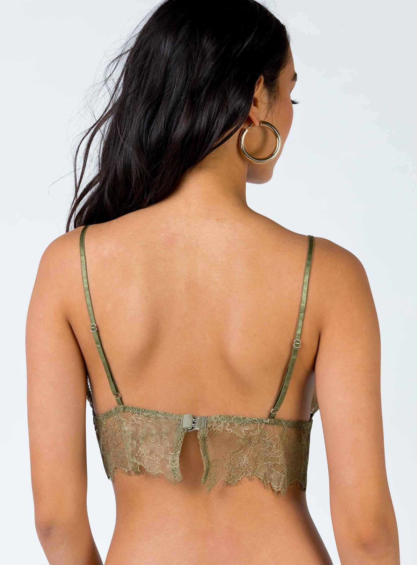 khaki green bralette