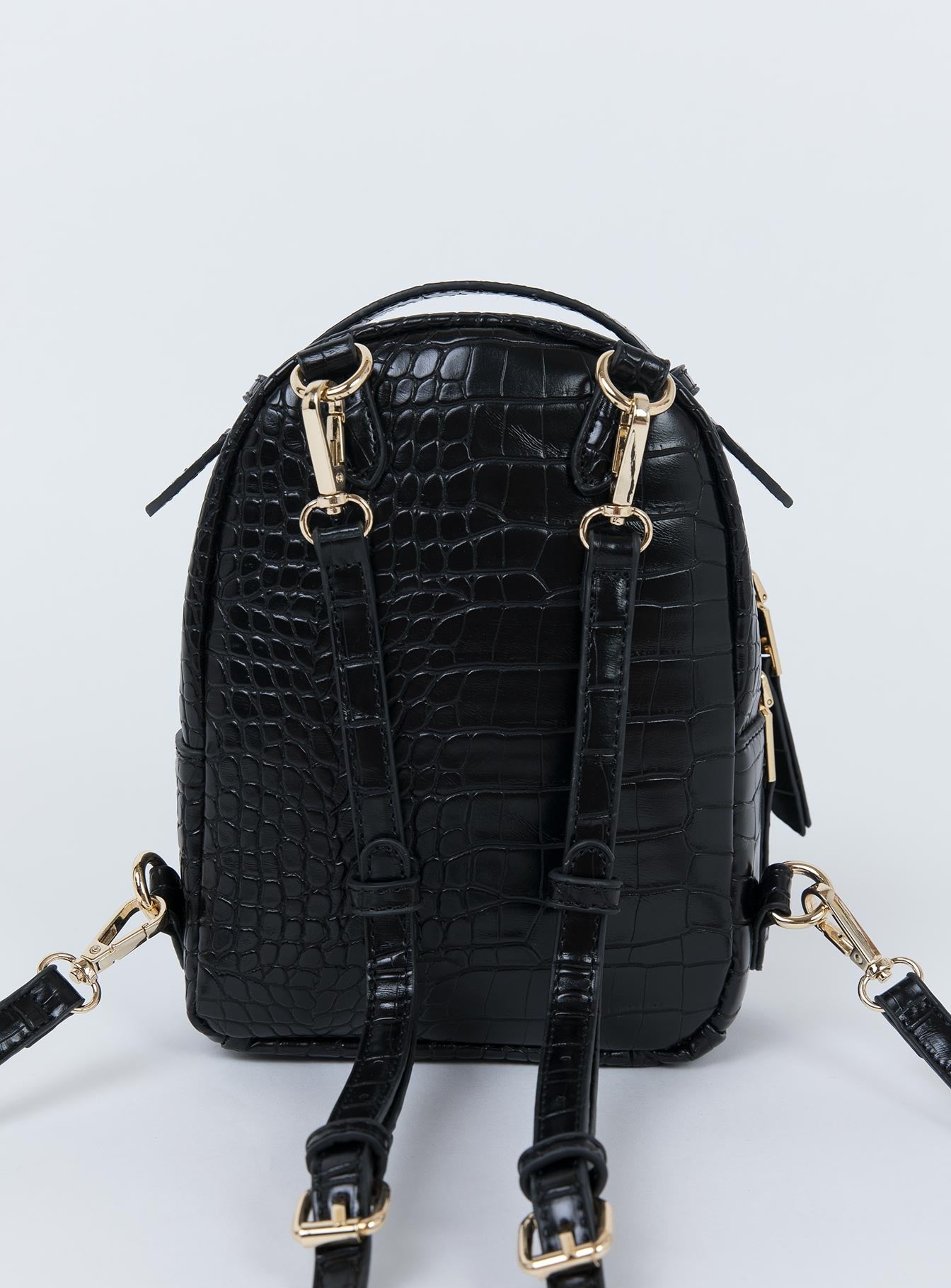 Peta \u0026 Jain Zoe Backpack Black Croc