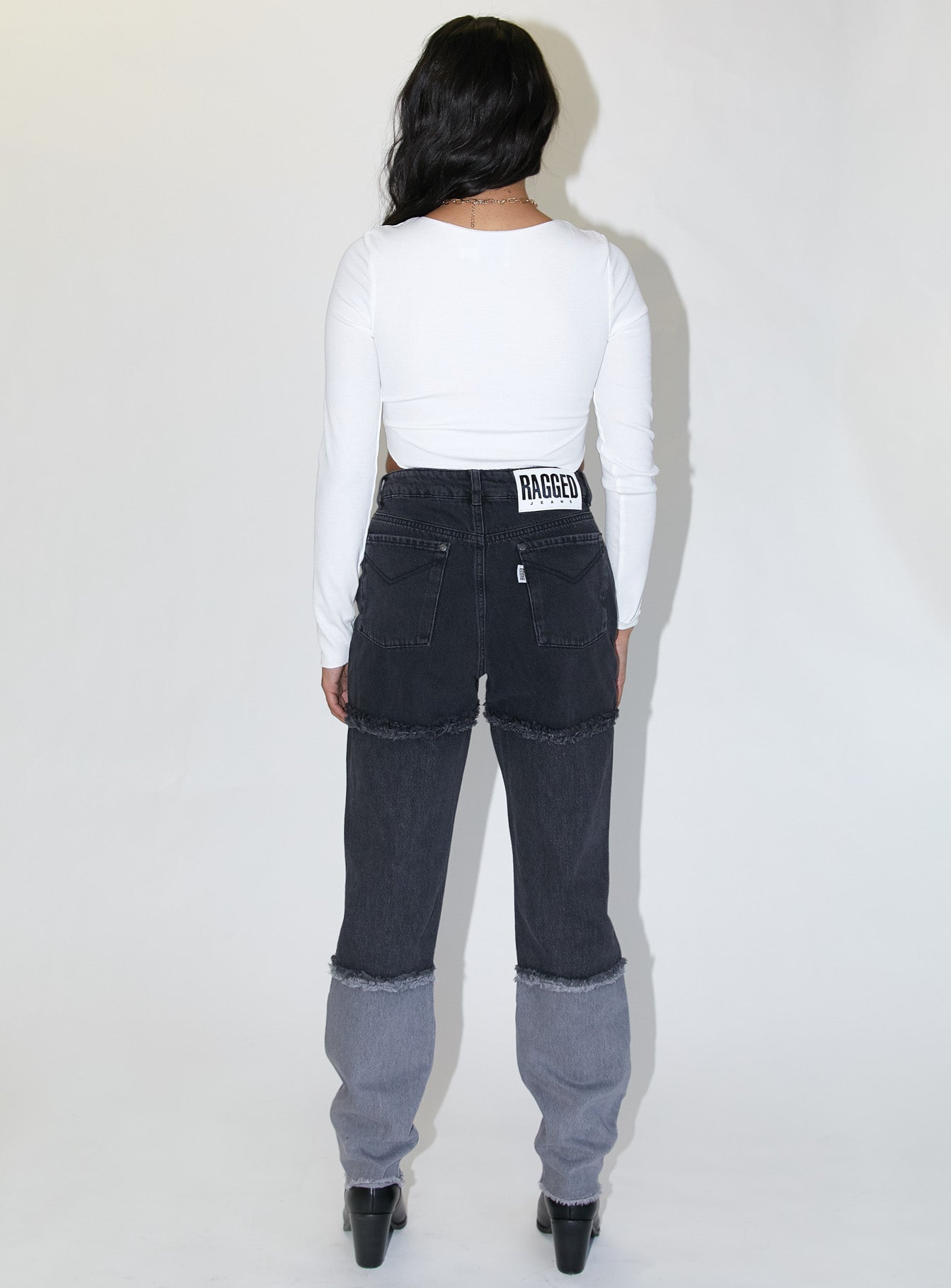 black mom trousers