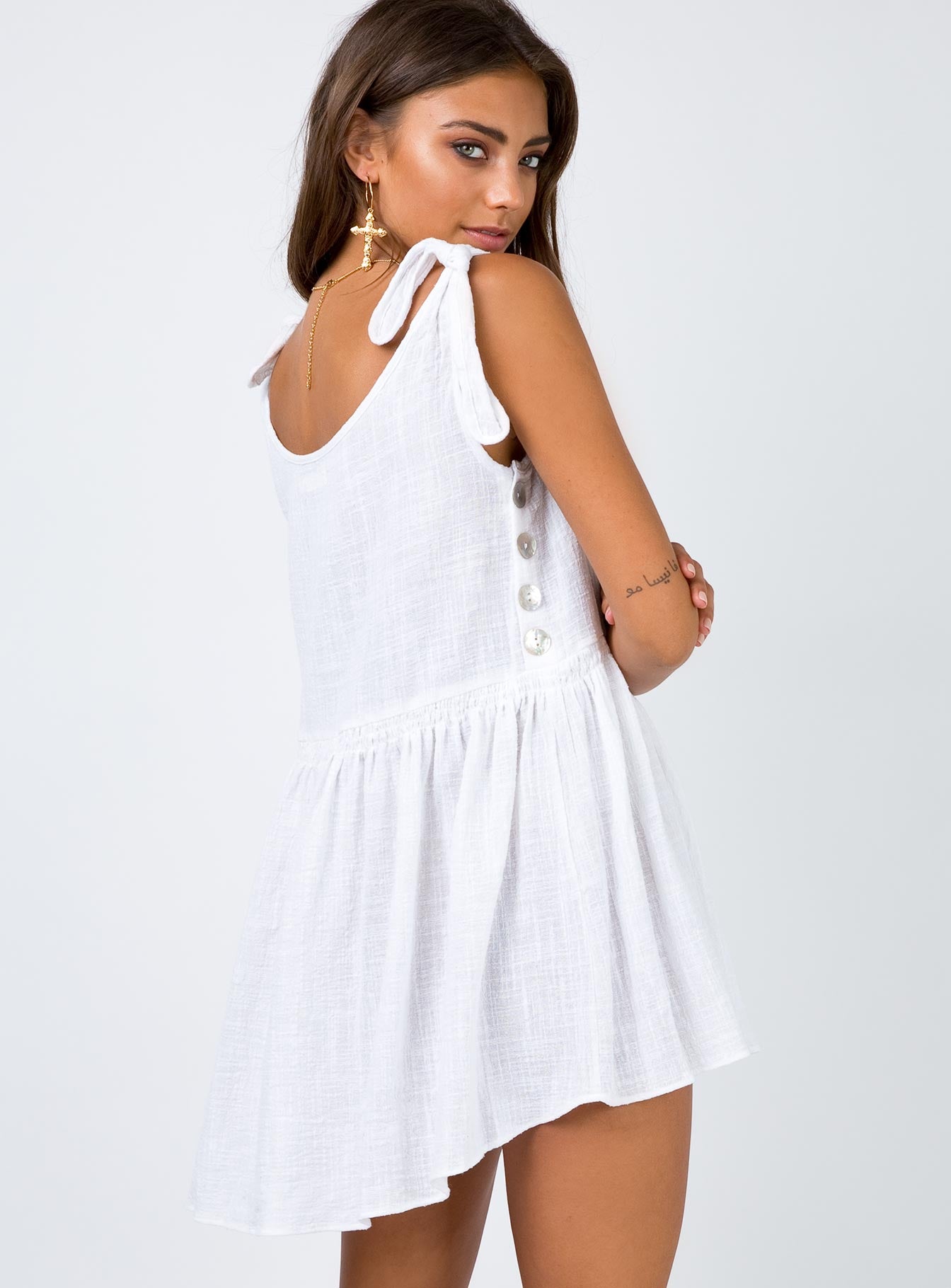 maritimo mini dress white