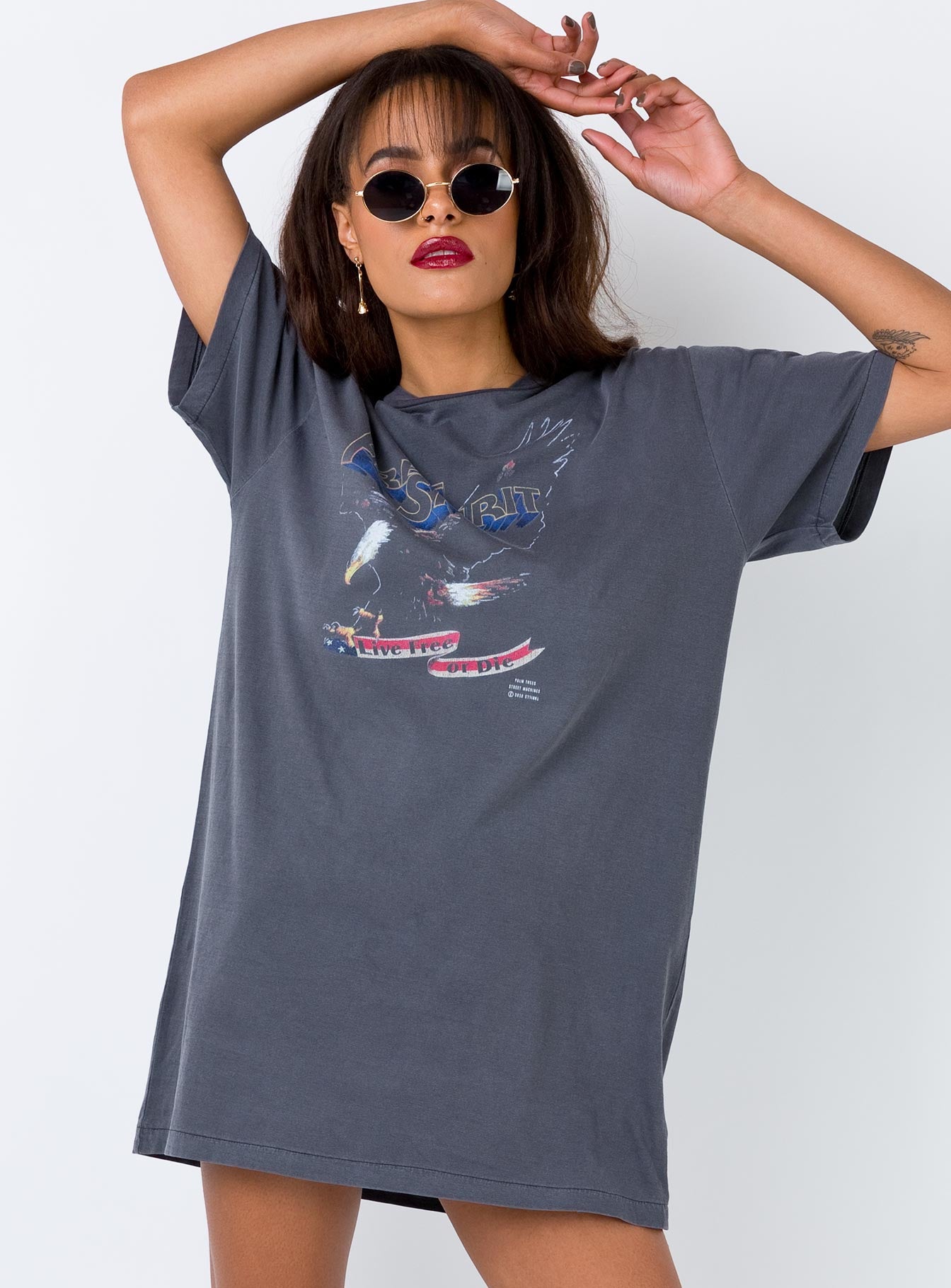 oversized festival t shirt dress