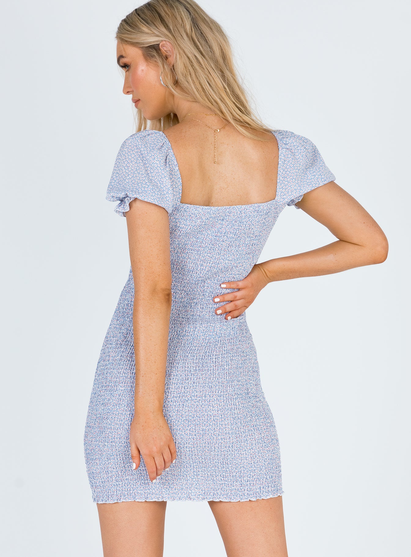 zara pale blue dress