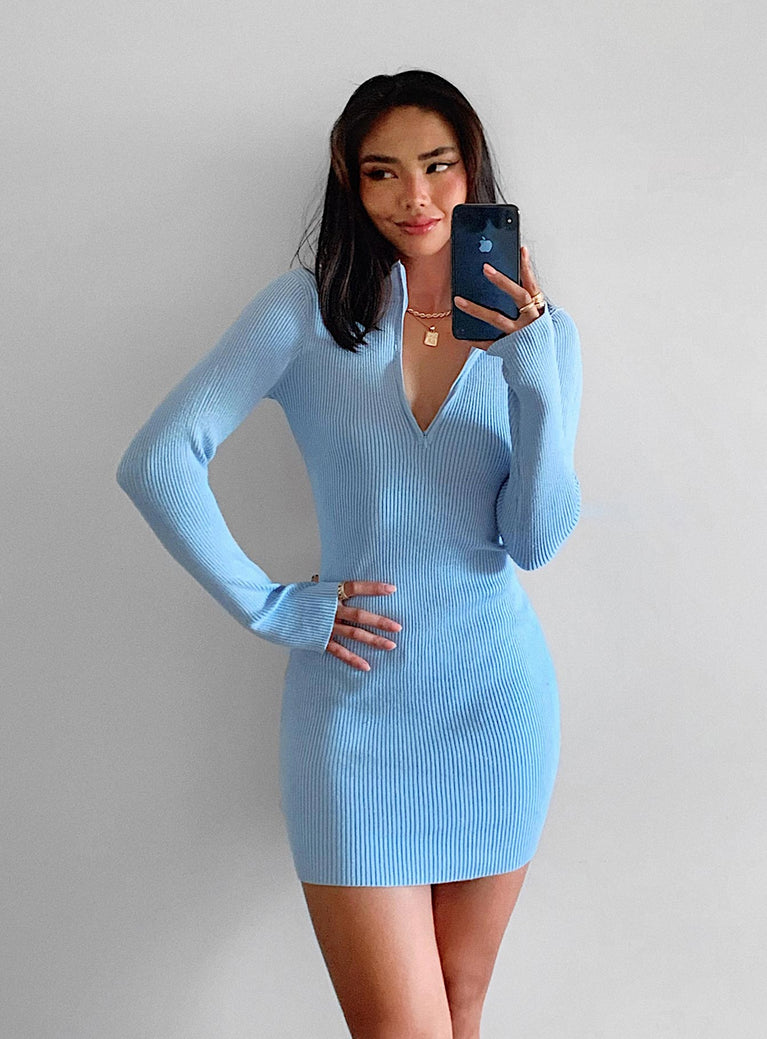 Aubrey Mini Dress Blue