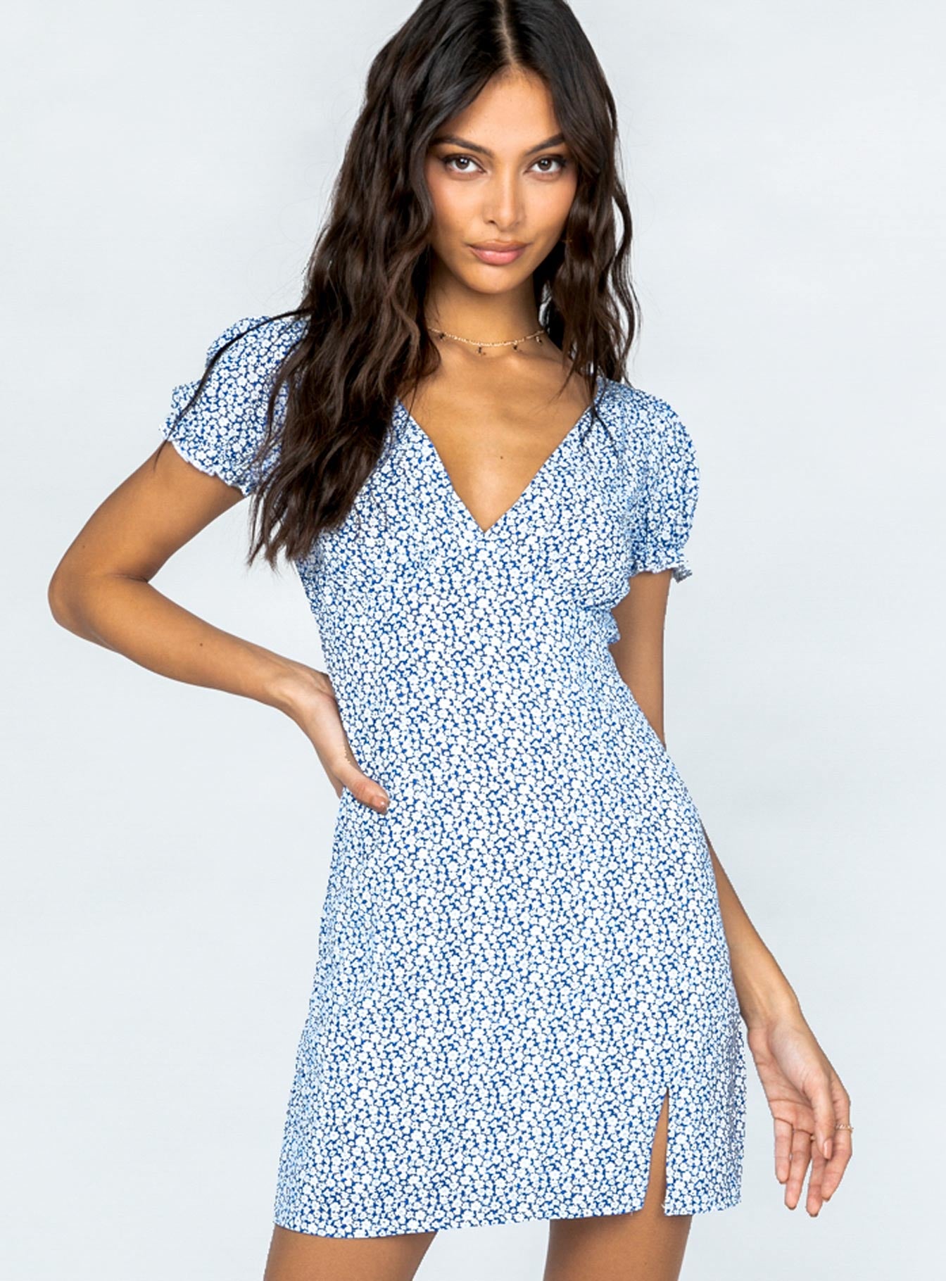 Ellis Mini Dress Blue